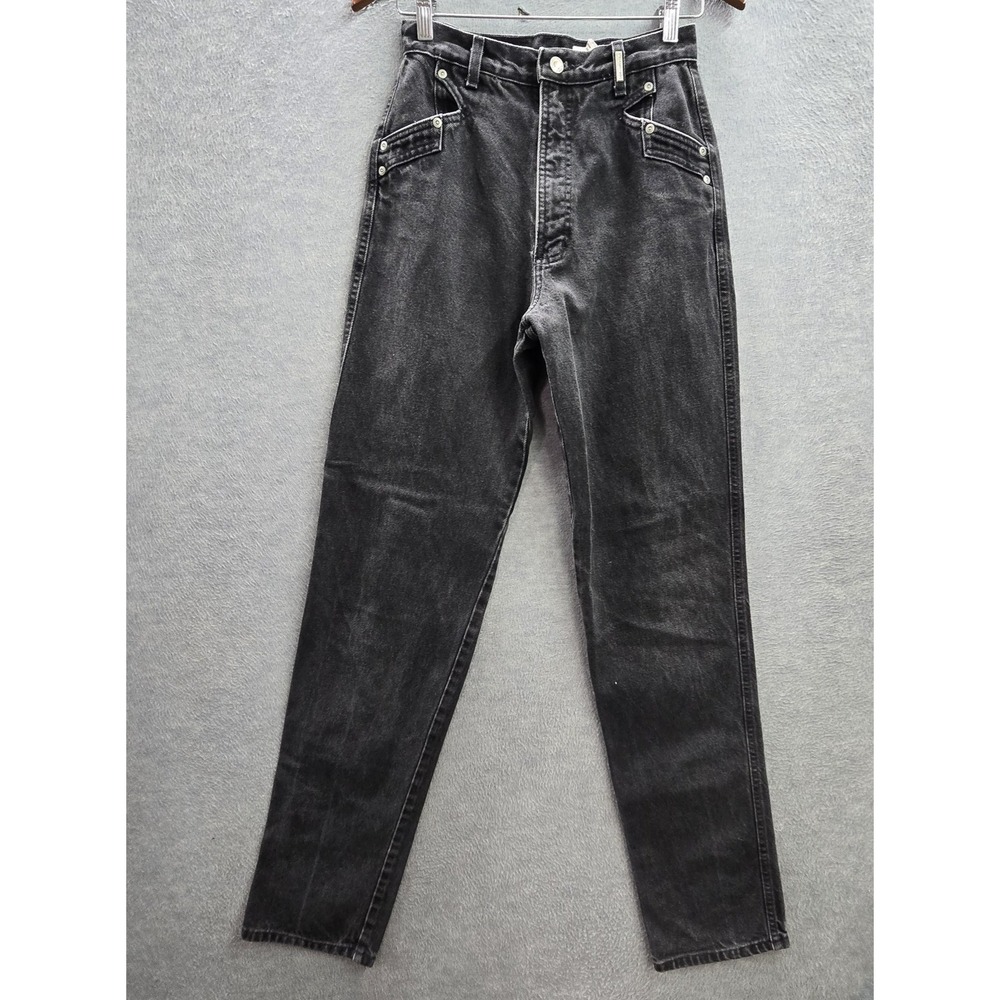 VINTAGE Rockies Women Jeans 29/9 X 36 Black Denim Western 36" Inseam Y2K - Picture 1 of 12